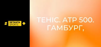 Теніс. ATP 500. Гамбург, Німеччина. 1/2 фіналу. Пряма трансляція.