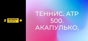 Теннис. ATP 500. Акапулько, Мексика. Финал. Флавио Коболли (Италия) - Фрэнсис Тиафо (США).