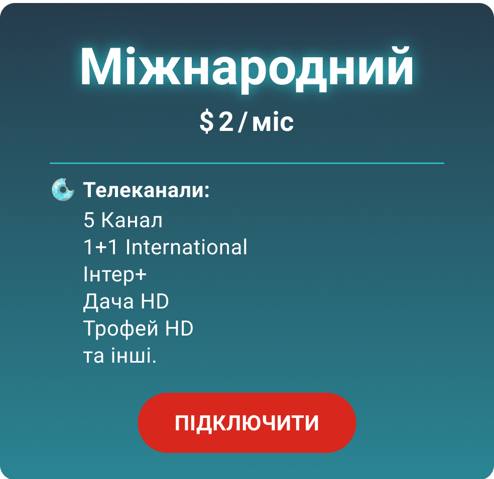 Тарифи - sweet.tv