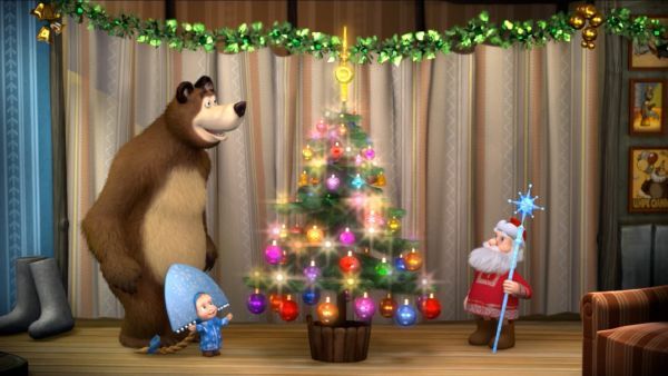Masha and the Bear (2009) - 3. times, două, trei! shine crăciun copac!